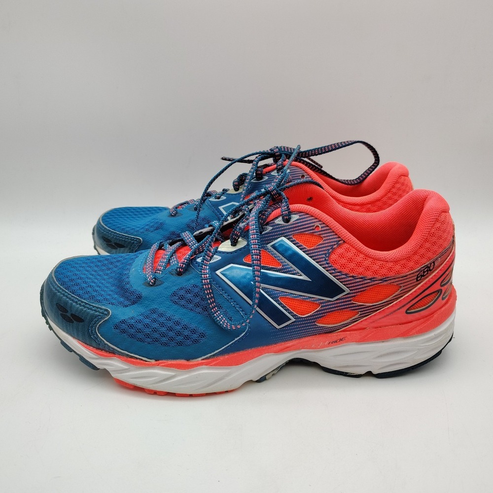 New Balance Womens 680 V3 Tech Ride Blue Sneakers Running Athletic Shoes Size 9B